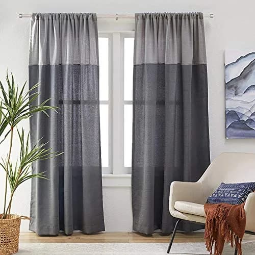 Mayrhyme 1-Inch Diameter Curtain Rod Set Satin Nickel 72-144" | Adjustable Heavy-Duty Rod with Aluminum Brackets thumbnail 6