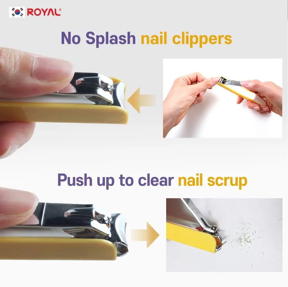 ROYAL Smart Nail Clipper with Catcher & Curved Blades, Aqua Blue 45g (1.6 oz) | Effortless Fingernail Trimming - view 5