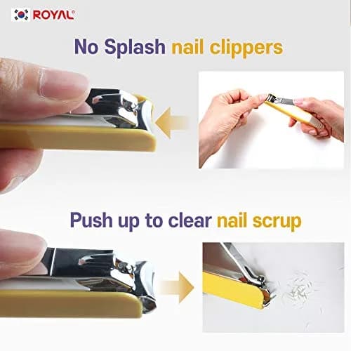 ROYAL Smart Nail Clipper with Catcher & Curved Blades, Aqua Blue 45g (1.6 oz) | Effortless Fingernail Trimming thumbnail 5
