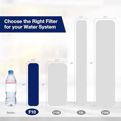 Membrane Solutions 5 Micron 10"x2.5" Pleated Sediment Water Filter | Universal Fit, Efficient Filtration, Washable, 3-Month Service thumbnail 8