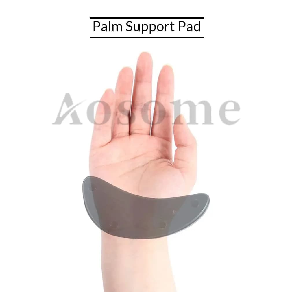 Aosome Ergonomic Mouse Wrist Rest Support Pad with Gliding Palm Rest & 4 Sliding Pads | Black, TPE Material - view 2