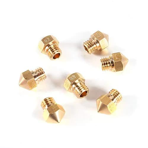 UMLIFE MK10 Nozzle Brass 0.4mm | 1.75mm Filament, M7 Thread, 10pcs for 3D Printer thumbnail 6