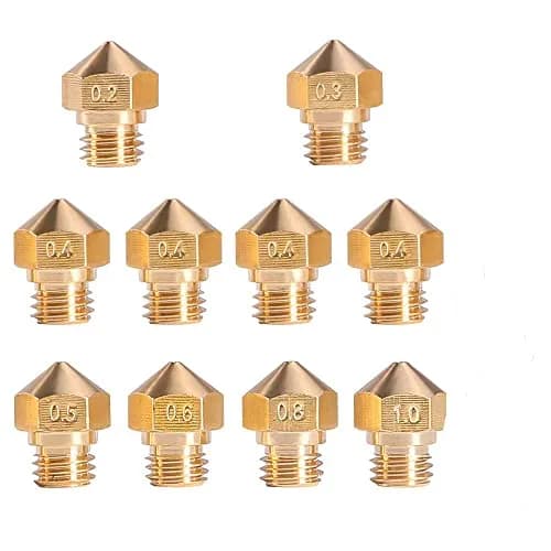 UMLIFE MK10 Nozzle Brass 0.4mm | 1.75mm Filament, M7 Thread, 10pcs for 3D Printer thumbnail 8