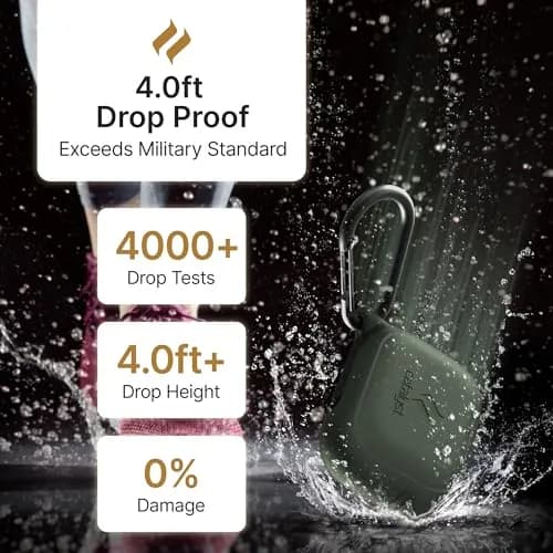 Catalyst Waterproof Case for AirPods Pro 2nd Gen & 1st Gen | Waterproof, Drop-Proof, Wireless Charging | Army Green thumbnail 3