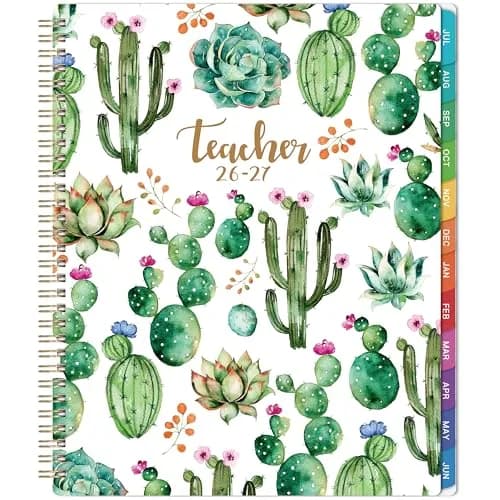 MaaIbok Teacher Planner 2026-2027 | Academic Schedule & Quotes, 8'' x 10'' thumbnail 1