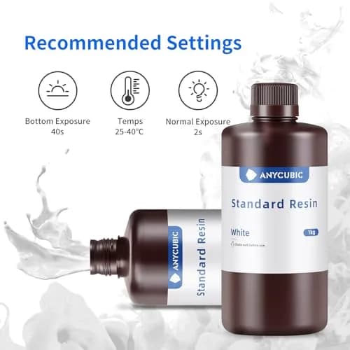 ANYCUBIC Clear 3D Printer Resin 1kg (35.27 oz) | High Precision Fast Curing UV Photopolymer Resin for LCD 3D Printing thumbnail 5