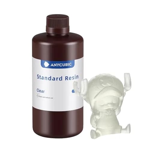 ANYCUBIC Clear 3D Printer Resin 1kg (35.27 oz) | High Precision Fast Curing UV Photopolymer Resin for LCD 3D Printing thumbnail 1