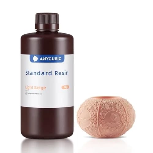 ANYCUBIC 3D Printer Resin, 1kg Light Beige | High Precision Fast Curing Photopolymer Resin for LCD 3D Printing thumbnail 1