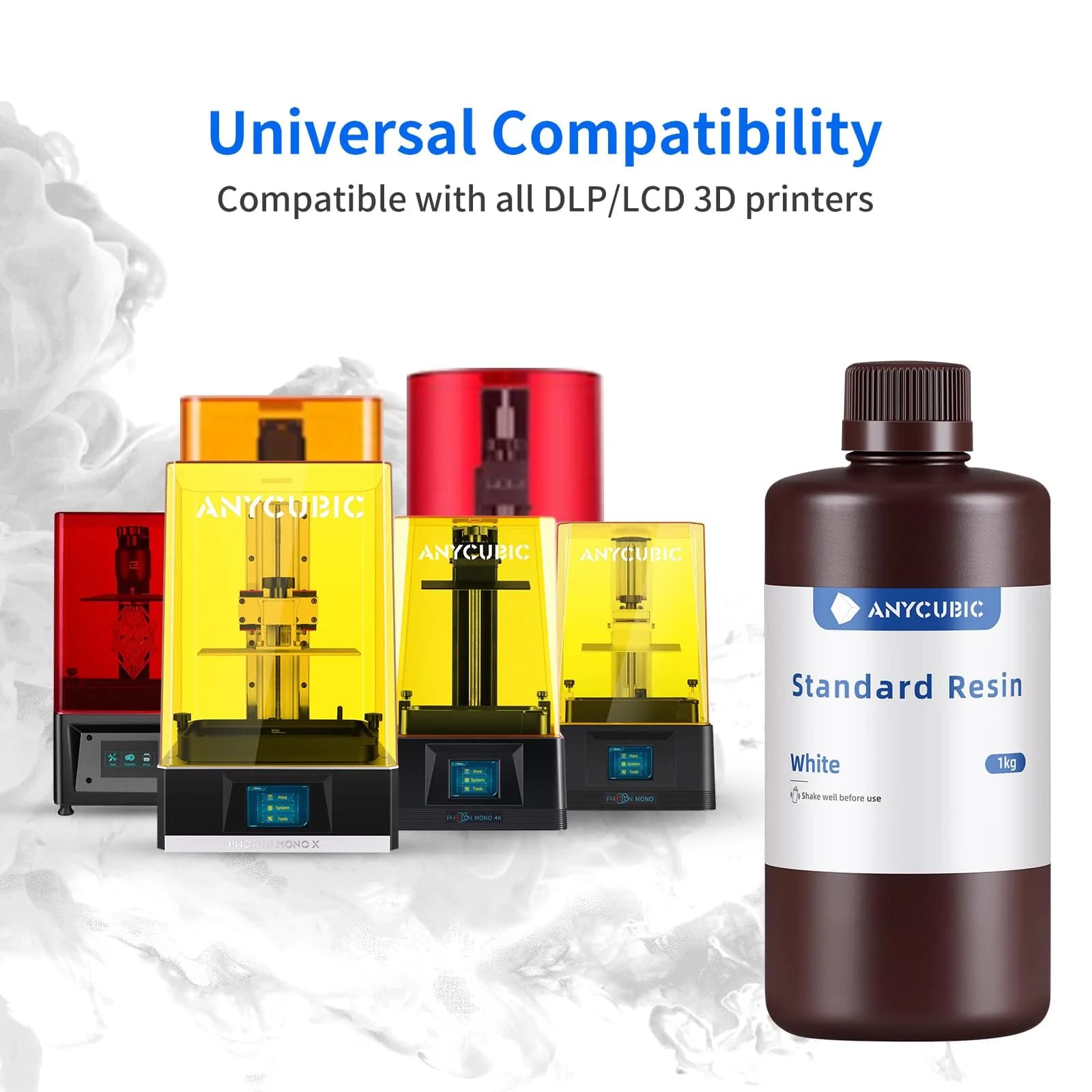 ANYCUBIC 3D Printer Resin, 1kg Light Beige | High Precision Fast Curing Photopolymer Resin for LCD 3D Printing - view 4