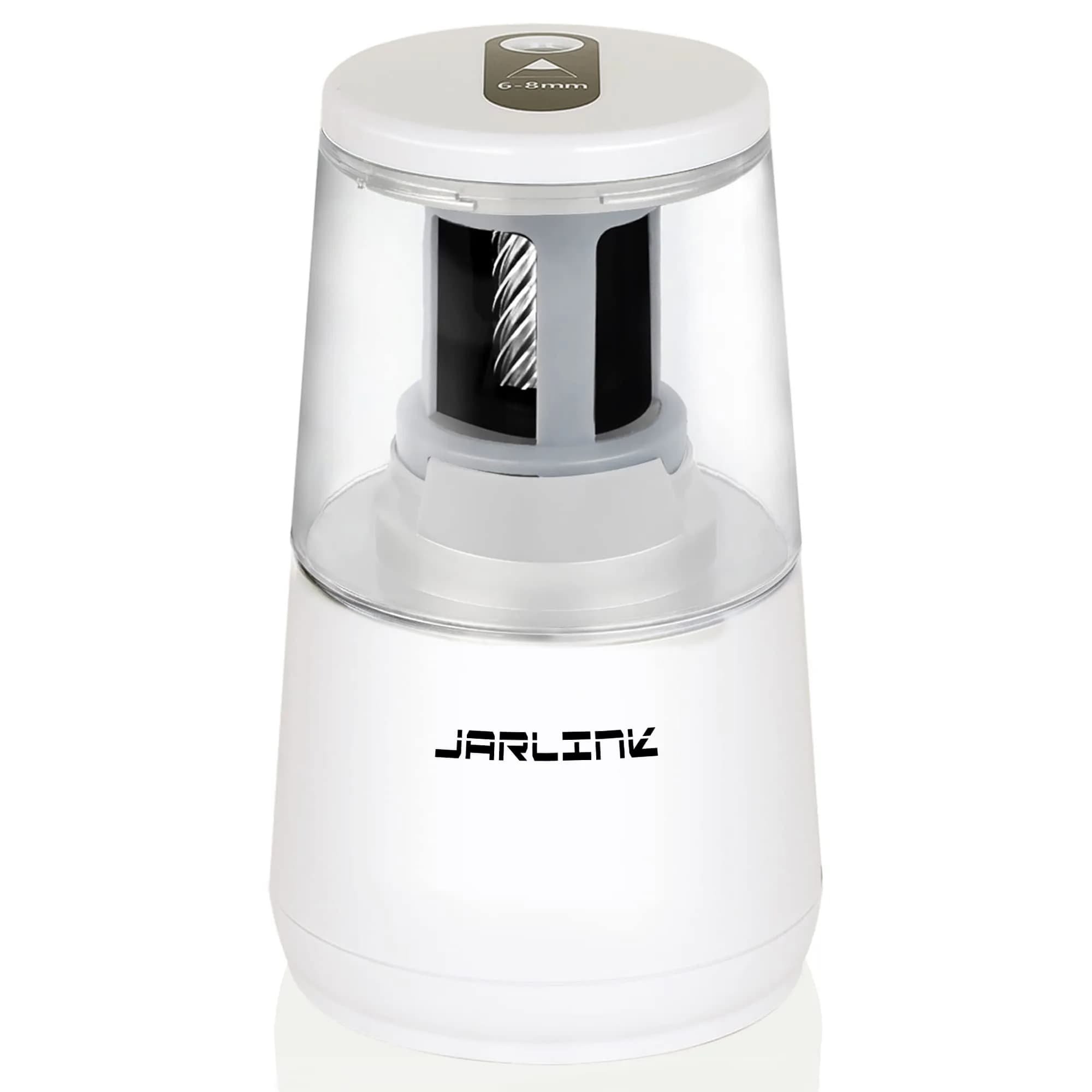 JARLINK Electric Pencil Sharpener Heavy Duty Helical Blade Auto Stop 16.2 cm (5.2" x 3.2" x 3.2") | Sharpens Pencils in 5-10 Seconds - main product image
