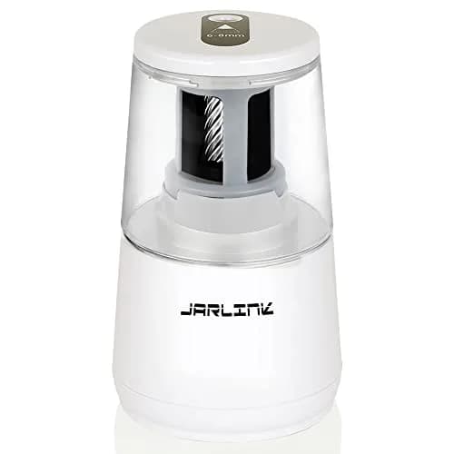 JARLINK Electric Pencil Sharpener Heavy Duty Helical Blade Auto Stop 16.2 cm (5.2" x 3.2" x 3.2") | Sharpens Pencils in 5-10 Seconds thumbnail 1