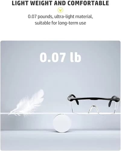 mozeeda 3 Pack Safety Glasses with Anti-Fog & Scratch-Resistant Lenses | Clear Wraparound Goggles for Work & Lab thumbnail 6