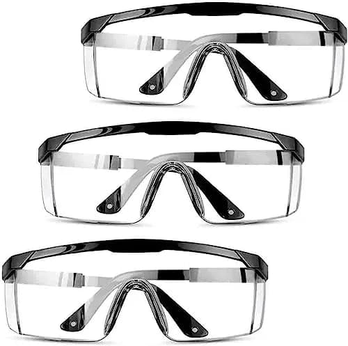 mozeeda 3 Pack Safety Glasses with Anti-Fog & Scratch-Resistant Lenses | Clear Wraparound Goggles for Work & Lab thumbnail 1