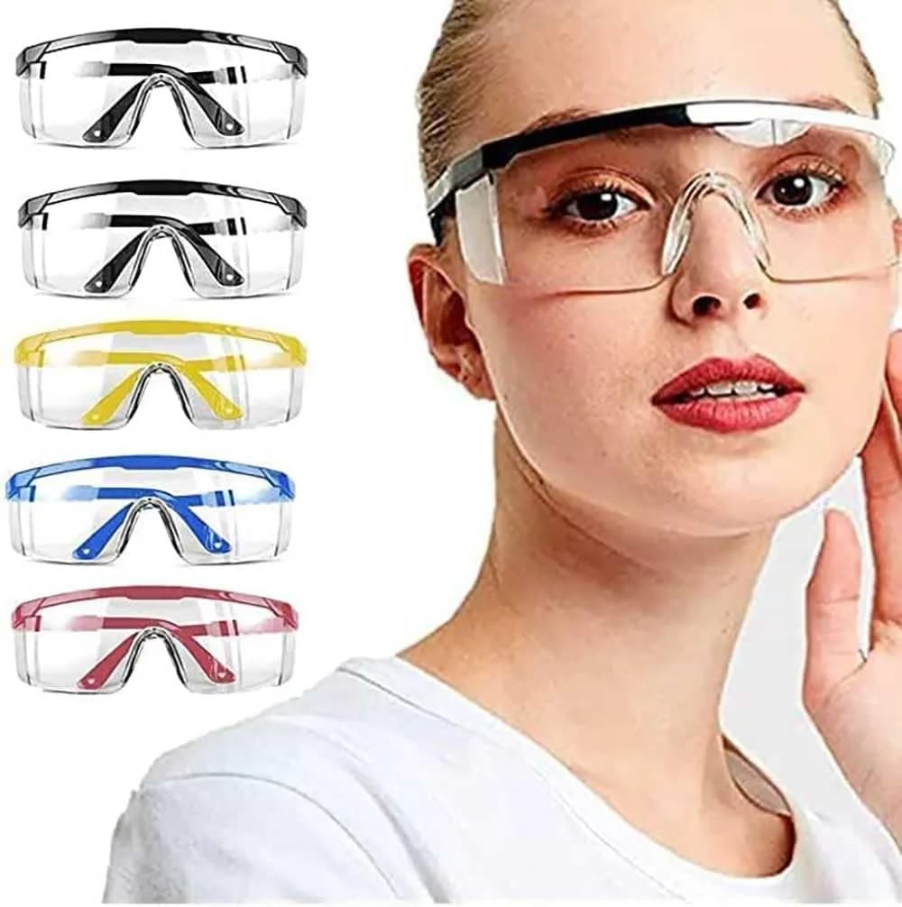 mozeeda 5-Pack Safety Glasses Goggles with Anti-Fog & Anti-Scratch Lenses | Clear Vision for Men & Women - main product image