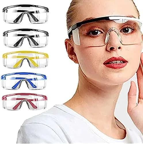 mozeeda 5-Pack Safety Glasses Goggles with Anti-Fog & Anti-Scratch Lenses | Clear Vision for Men & Women thumbnail 1