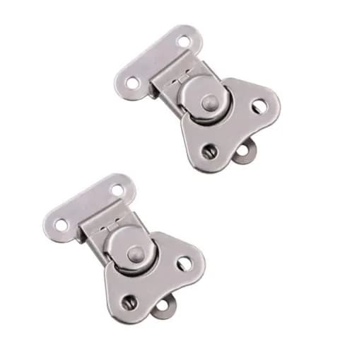 XILEWHZF Butterfly Latch 48mm x 38mm (1.89" x 1.49") Stainless Steel Twist Latch | Secure Cabinet & Box Closure thumbnail 1