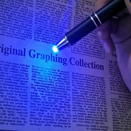 Penyeah Pen with Light, Flashlight LED Tip, 2 Pack, White+Blue | Illuminates in Dark, Ideal for Night Writers thumbnail 8