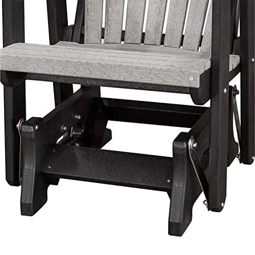 American Furniture Classics Double Center Table Glider Light Gray | Amish Crafted Outdoor Seating thumbnail 6