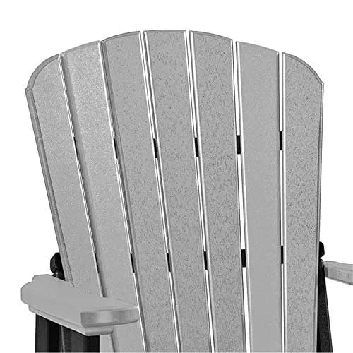 American Furniture Classics Double Center Table Glider Light Gray | Amish Crafted Outdoor Seating thumbnail 3