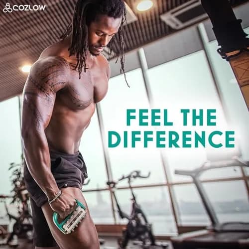 COZLOW MyoRelease Lymphatic Drainage Massager Green Handheld Roller | Targets Cellulite & Muscle Tension thumbnail 7