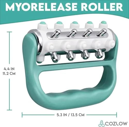 COZLOW MyoRelease Lymphatic Drainage Massager Green Handheld Roller | Targets Cellulite & Muscle Tension thumbnail 8