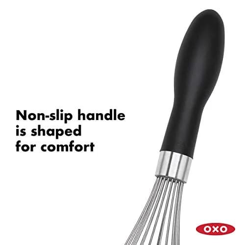 OXO Good Grips 11-Inch Better Balloon Whisk & Cuisinart Set of 3 Fine Mesh Stainless Steel Strainers | Kitchen Utensils thumbnail 3