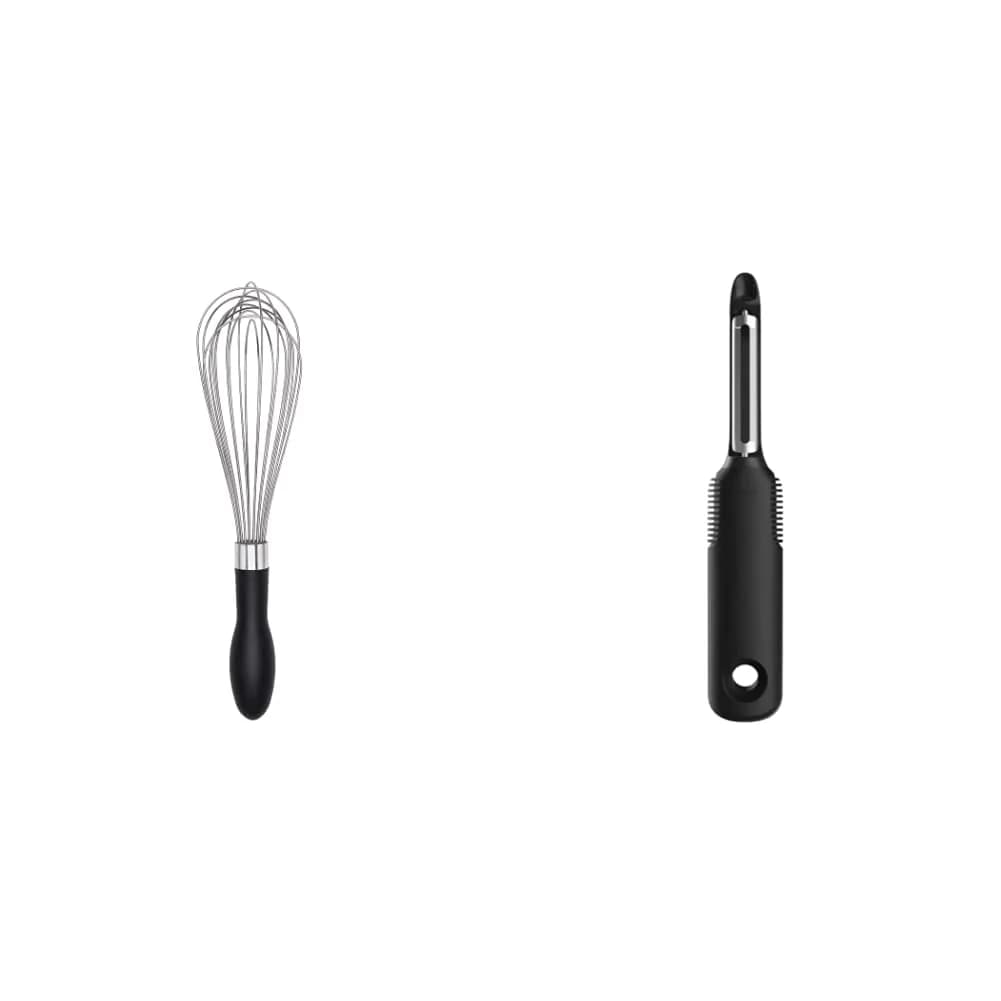 OXO Good Grips 11-Inch Better Balloon Whisk & Swivel Peeler | Kitchen Utensils for Indian Cooking