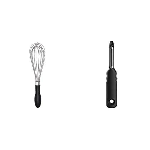 OXO Good Grips 11-Inch Better Balloon Whisk & Swivel Peeler | Kitchen Utensils for Indian Cooking thumbnail 1