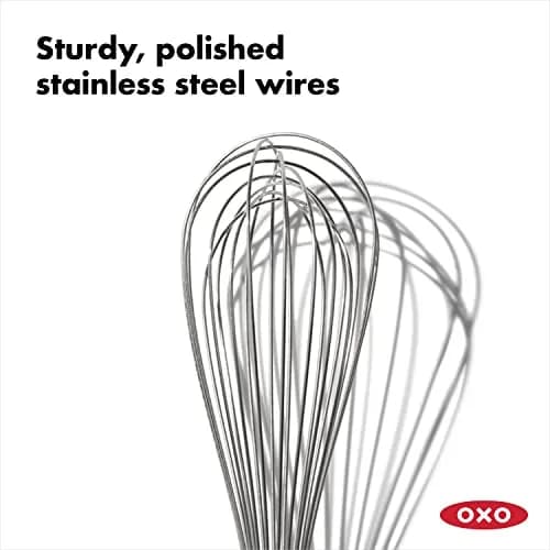 OXO Good Grips 11-Inch Better Balloon Whisk & 9-Inch Whisk Set | Polished Stainless Steel, Dishwasher Safe thumbnail 4