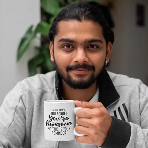 Veracco Sometimes You Forget You're Awesome Mug – Inspirational Coffee Mug for Women & Men – 11oz Ceramic Mug thumbnail 8