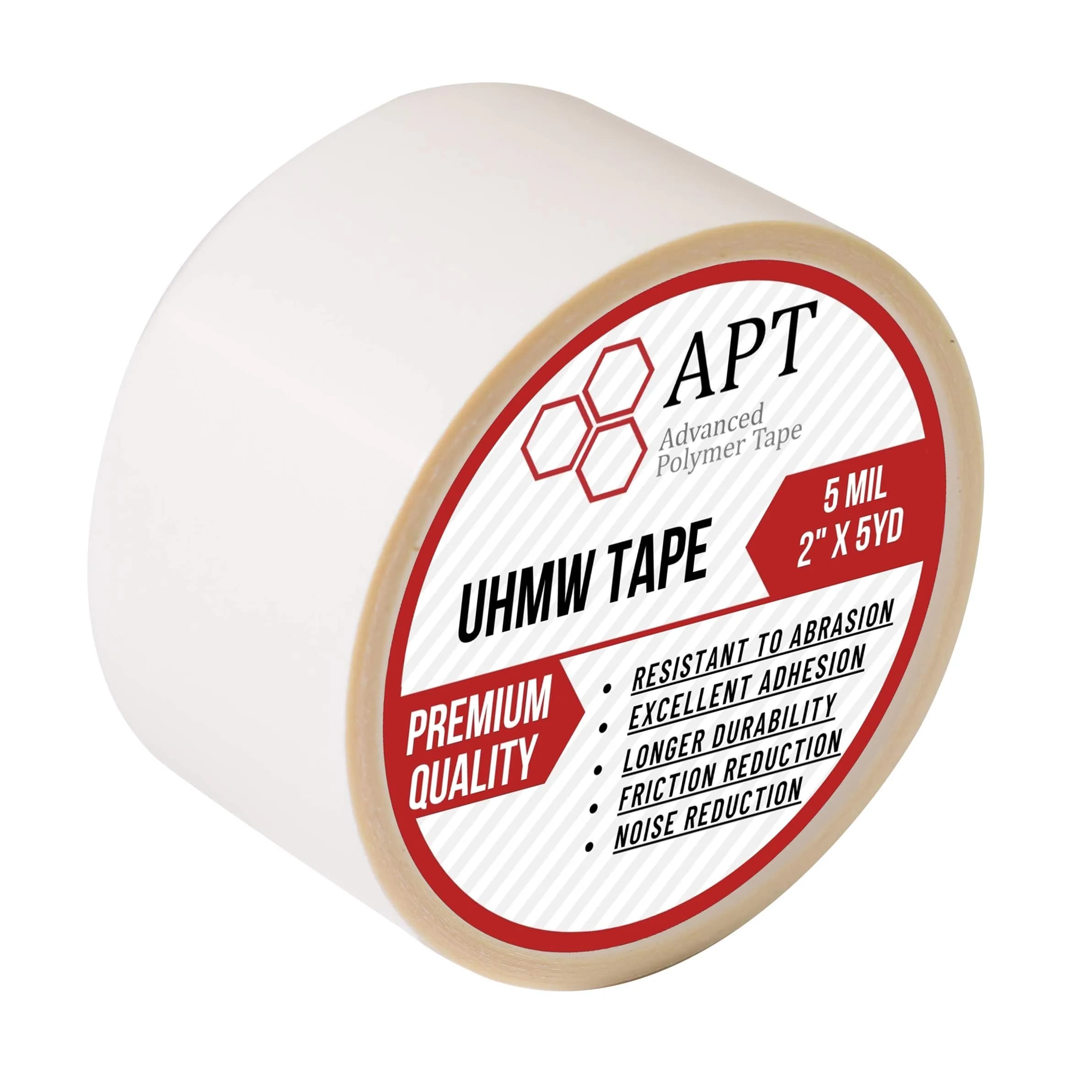 APT UHMW Polyethylene Tape 2" x 5Yds | Abrasion & Impact Resistant Surface Protector - main product image
