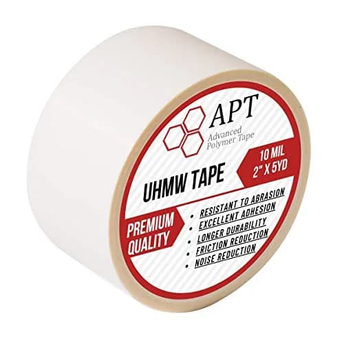 APT UHMW Polyethylene Tape 2" x 5Yds (10 Mil) | Resists Abrasion, Impact, Friction & Noise Reduction thumbnail 1