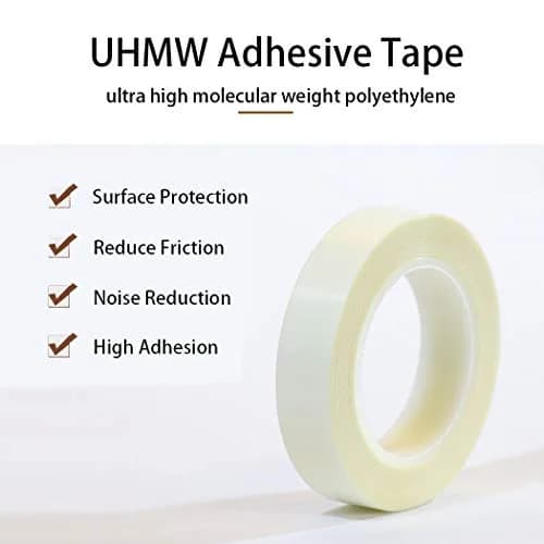 APT UHMW Polyethylene Tape 2" x 5Yds (10 Mil) | Resists Abrasion, Impact, Friction & Noise Reduction thumbnail 2