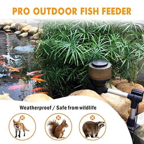 hygger Large Programmable Pond Fish Feeder 5.5L | Weatherproof & Wildlife Safe thumbnail 4