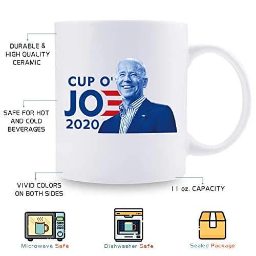 MintBear Joe Biden Coffee Mug 11oz | Cup O' JOE for President, Gift for Mom, Sister, Girlfriend, Daughter thumbnail 3