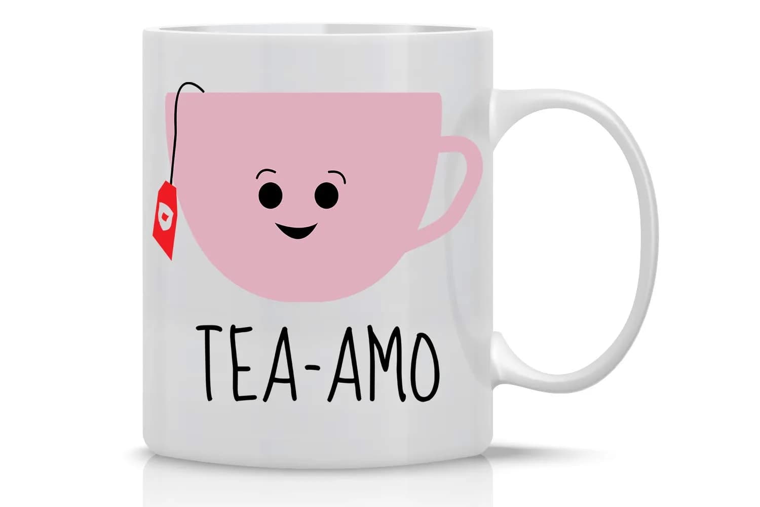 AW Fashions Tea Amo - Spanish I Love You 11oz Novelty Coffee Mug Perfect for Women, Funny Birthday Gift for Her, Fiancee, Girlfriend, Wife, Mom — White