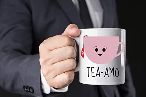 AW Fashions Tea Amo - Spanish I Love You 11oz Novelty Coffee Mug Perfect for Women, Funny Birthday Gift for Her, Fiancee, Girlfriend, Wife, Mom thumbnail 5