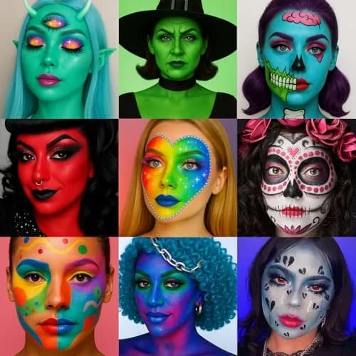 UCANBE Athena 20-Color Face & Body Paint Oil Palette 168g (5.9oz) | Professional SFX Makeup Kit thumbnail 4