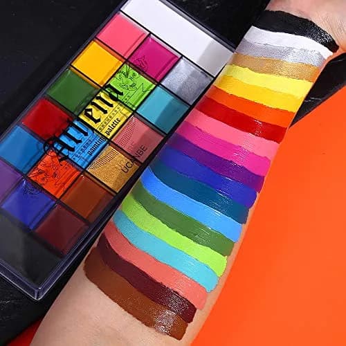 UCANBE Athena 20-Color Face & Body Paint Oil Palette 168g (5.9oz) | Professional SFX Makeup Kit thumbnail 3