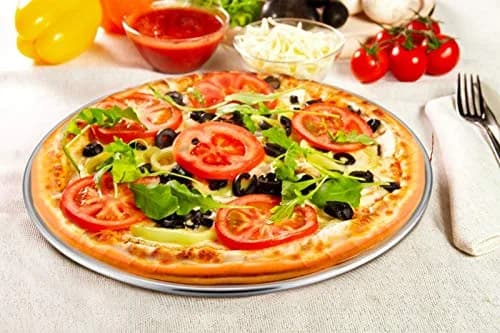 TeamFar Pizza Pan Set of 3 | Heavy Duty Stainless Steel Baking Trays for Family & Gift (10.2/11.8/13.4 Inch) thumbnail 6