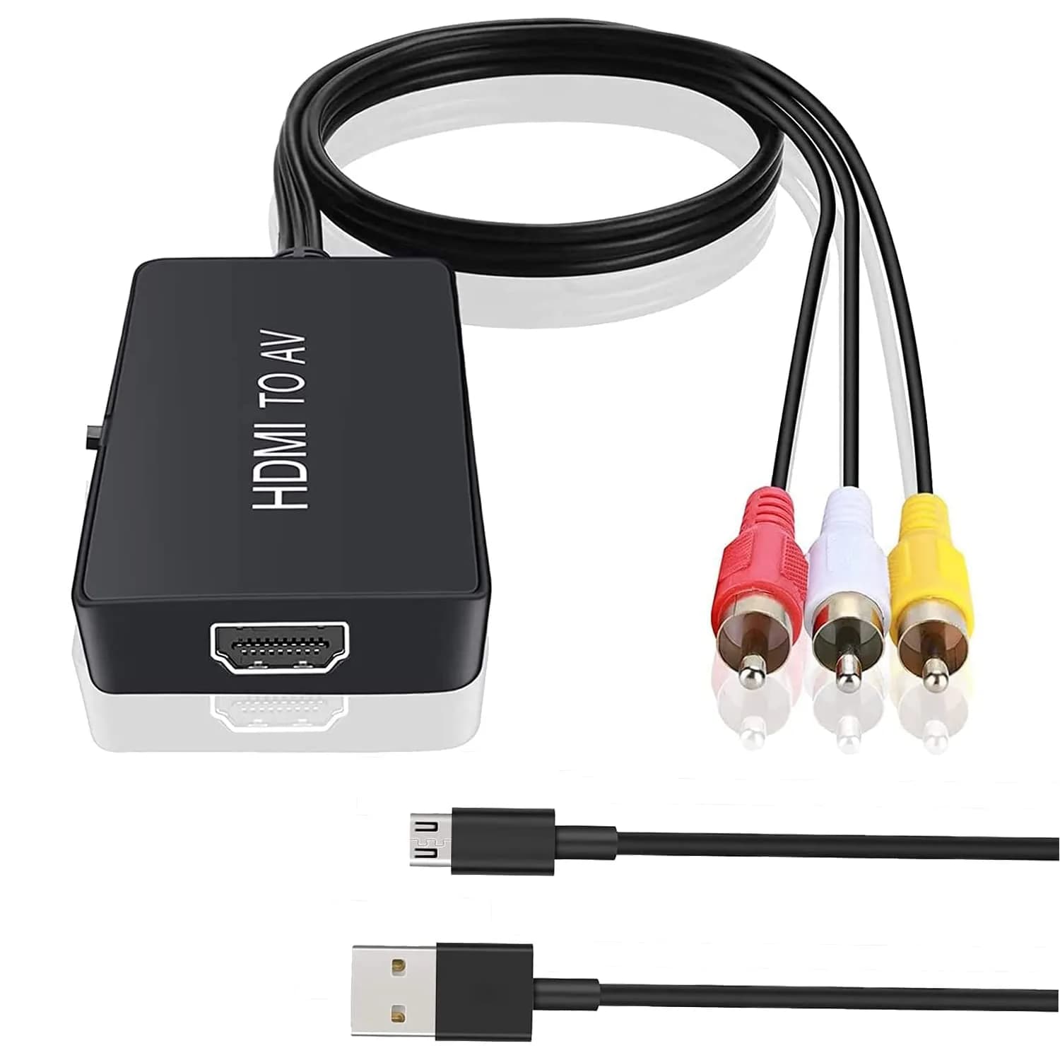 TaiHuai HDMI to RCA Converter 1080p | Connects HDMI Devices to Older TVs