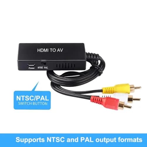 TaiHuai HDMI to RCA Converter 1080p | Connects HDMI Devices to Older TVs thumbnail 4