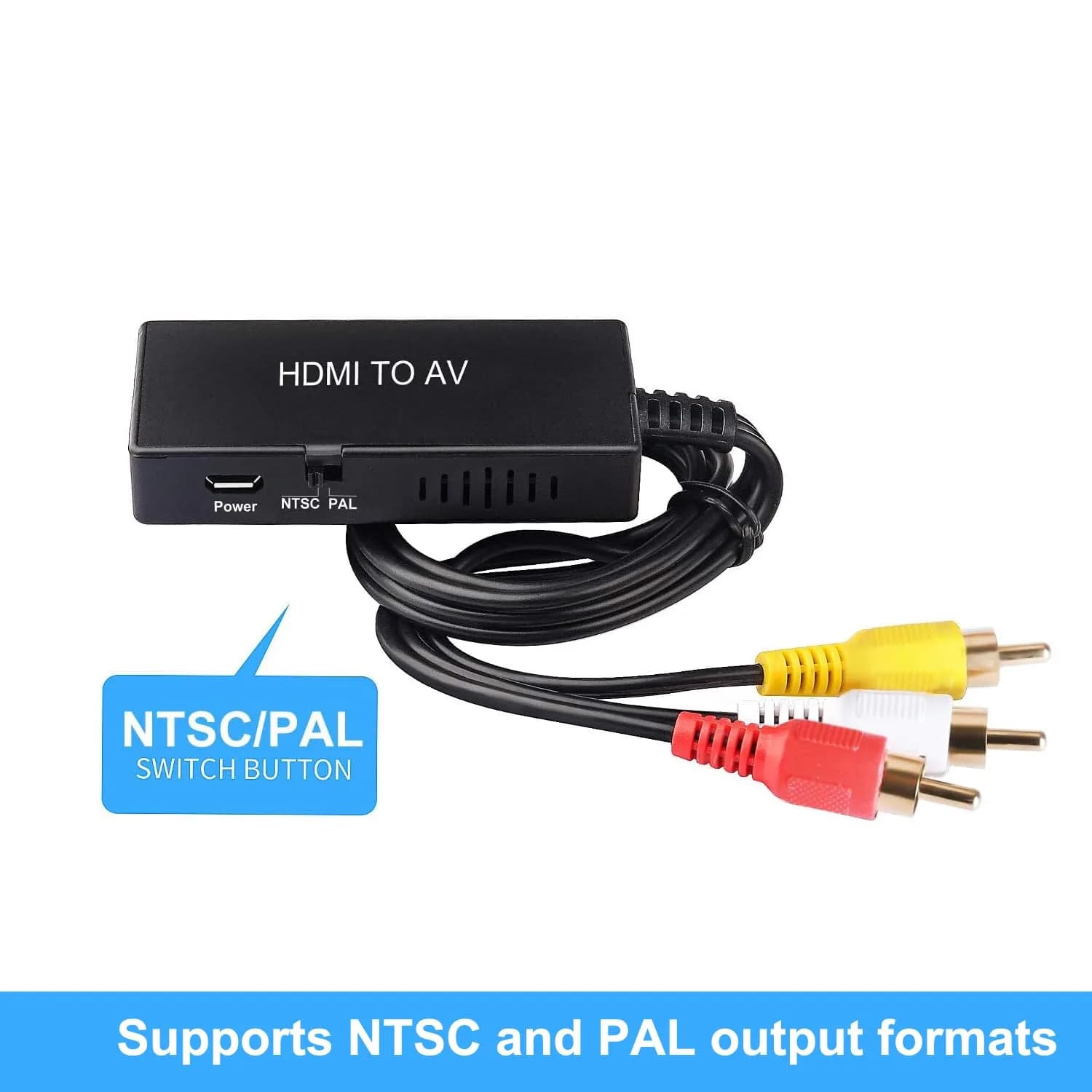 TaiHuai HDMI to RCA Converter 1080p | Connects HDMI Devices to Older TVs - view 4