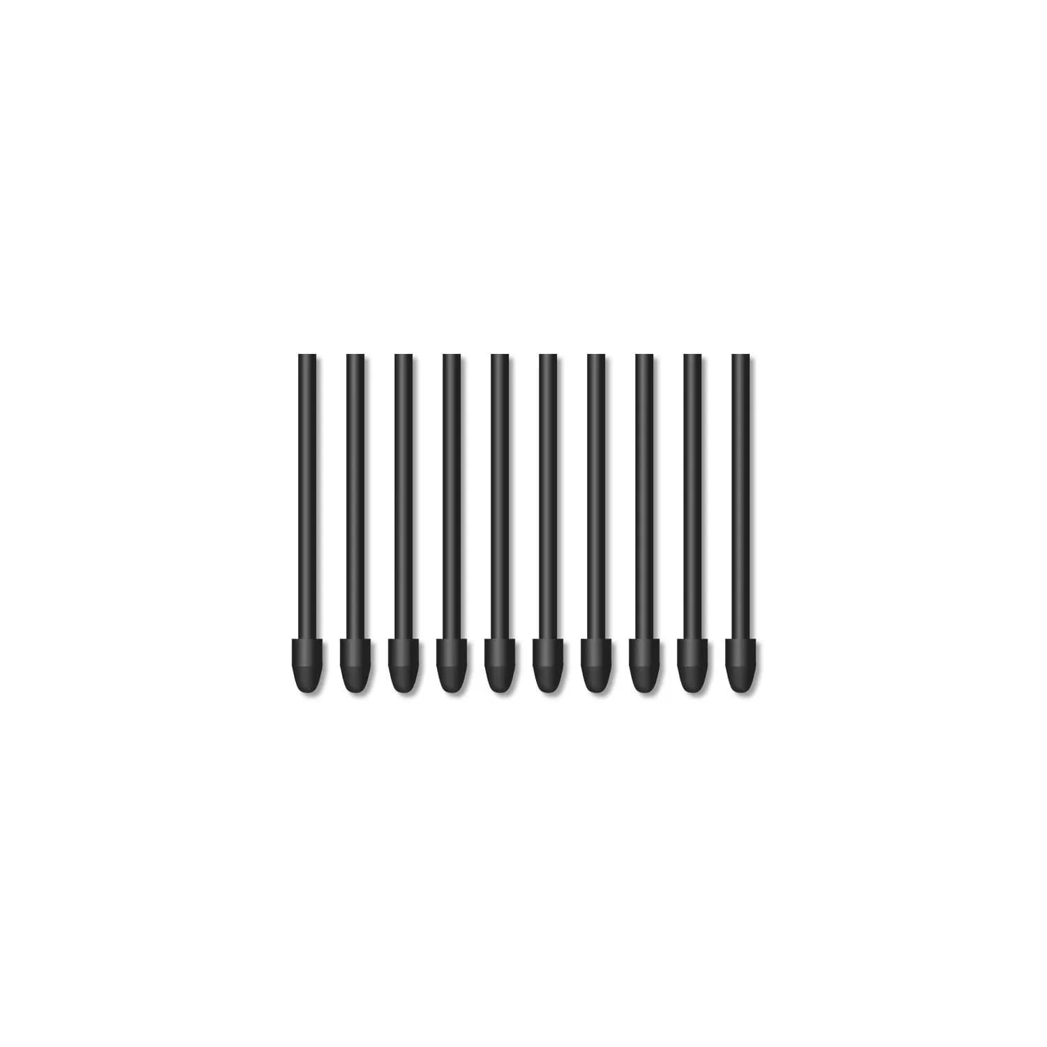 HUION PN05A Replacement Nibs for PW517 Stylus (10-Pack, Black) | Compatible with Kamvas 12/13/16/22 Series — Black