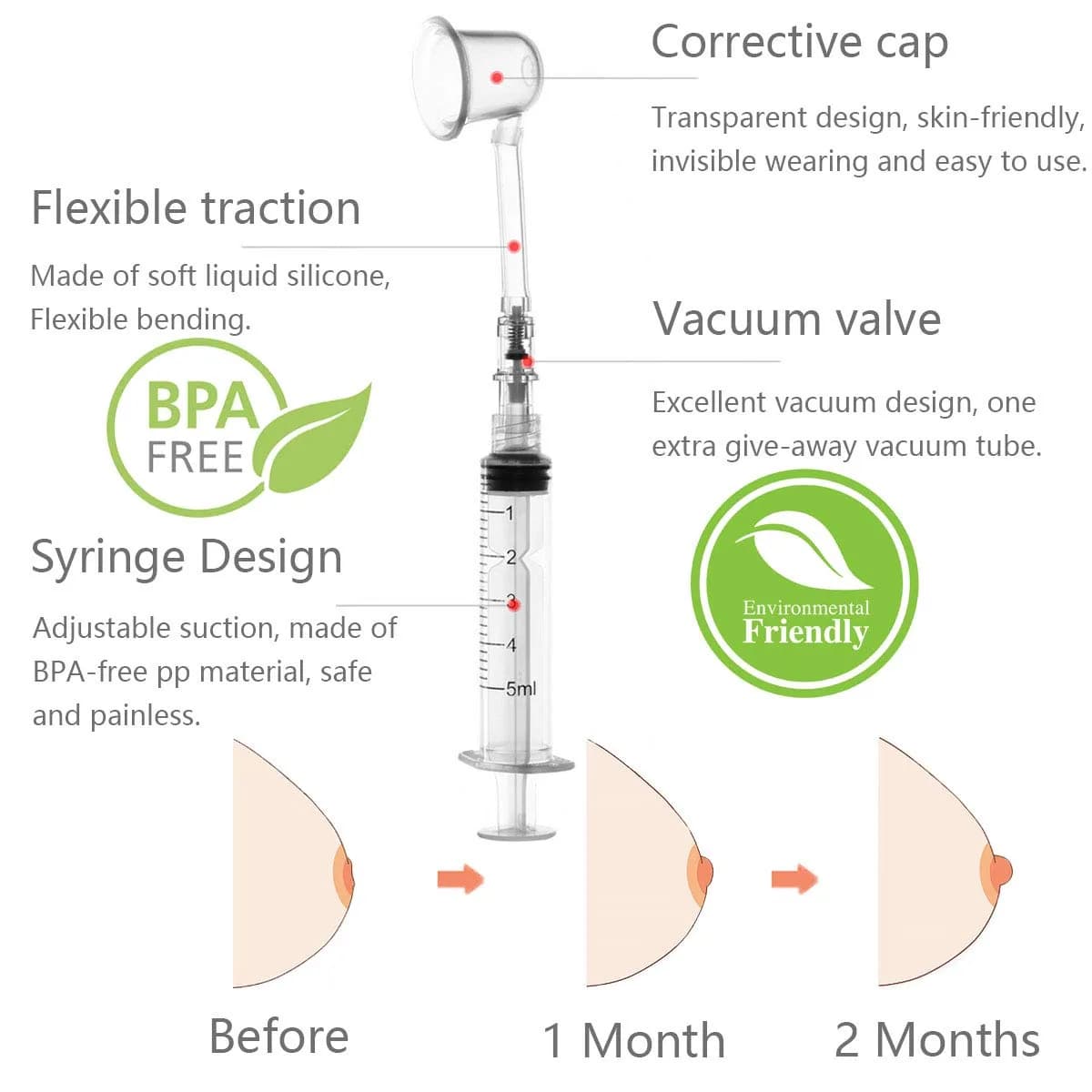 Gipizi Inverted Nipple Corrector Puller (8 Piece Set) - view 2
