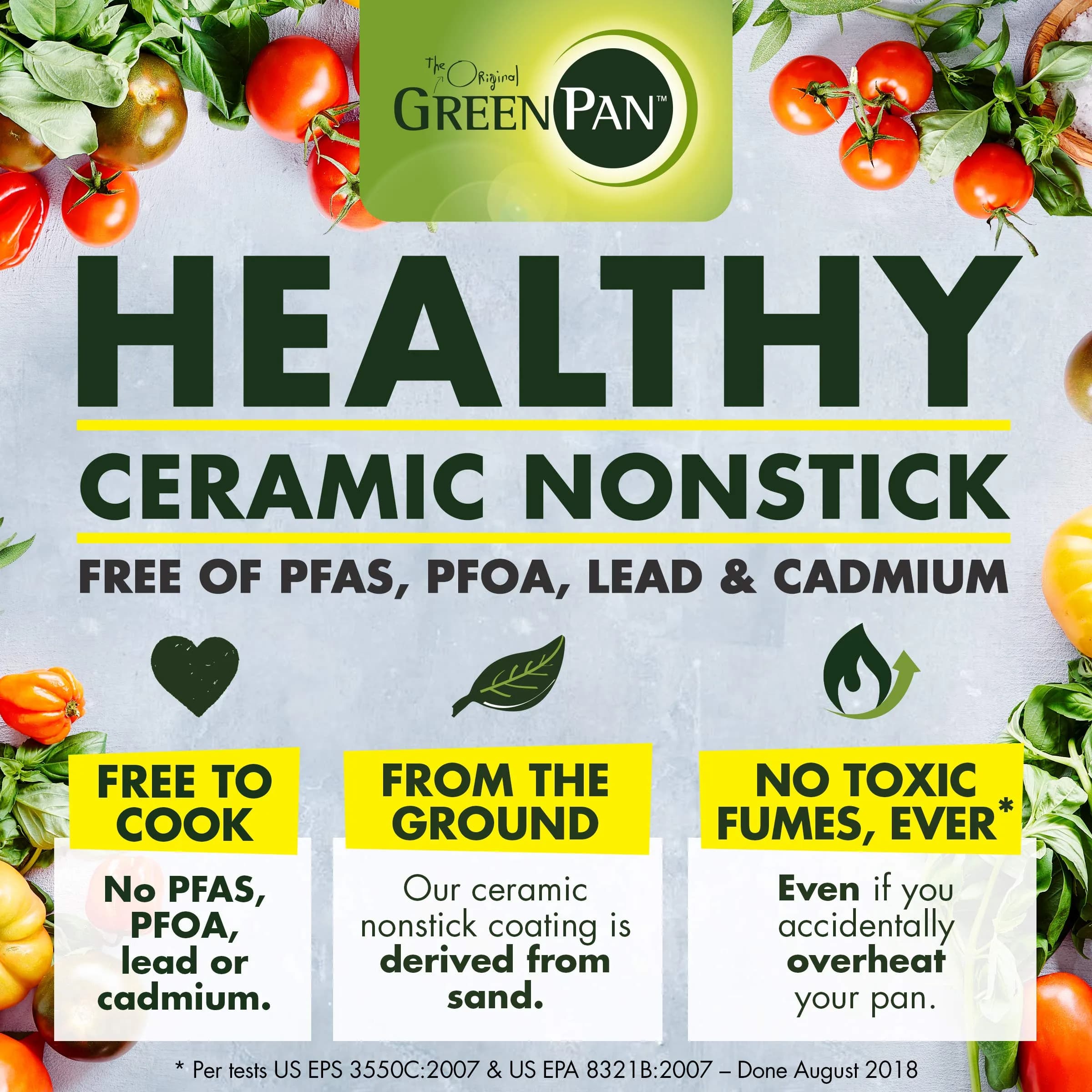 GreenPan Mini Healthy Ceramic Nonstick Egg Pan 13cm (5") | Perfect for Single Servings - view 3