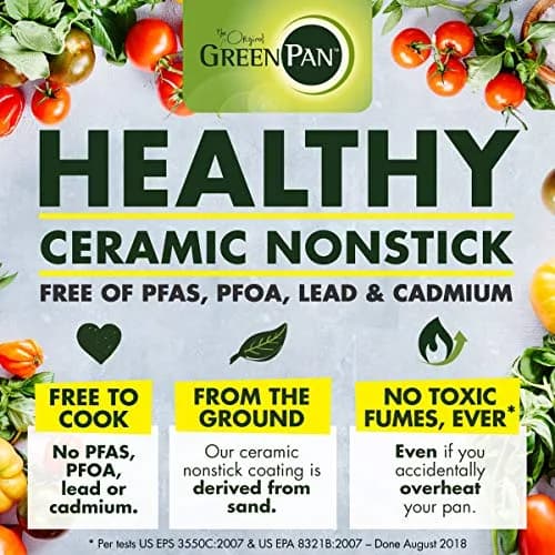 GreenPan Mini Healthy Ceramic Nonstick Egg Pan 13cm (5") | Perfect for Single Servings thumbnail 3