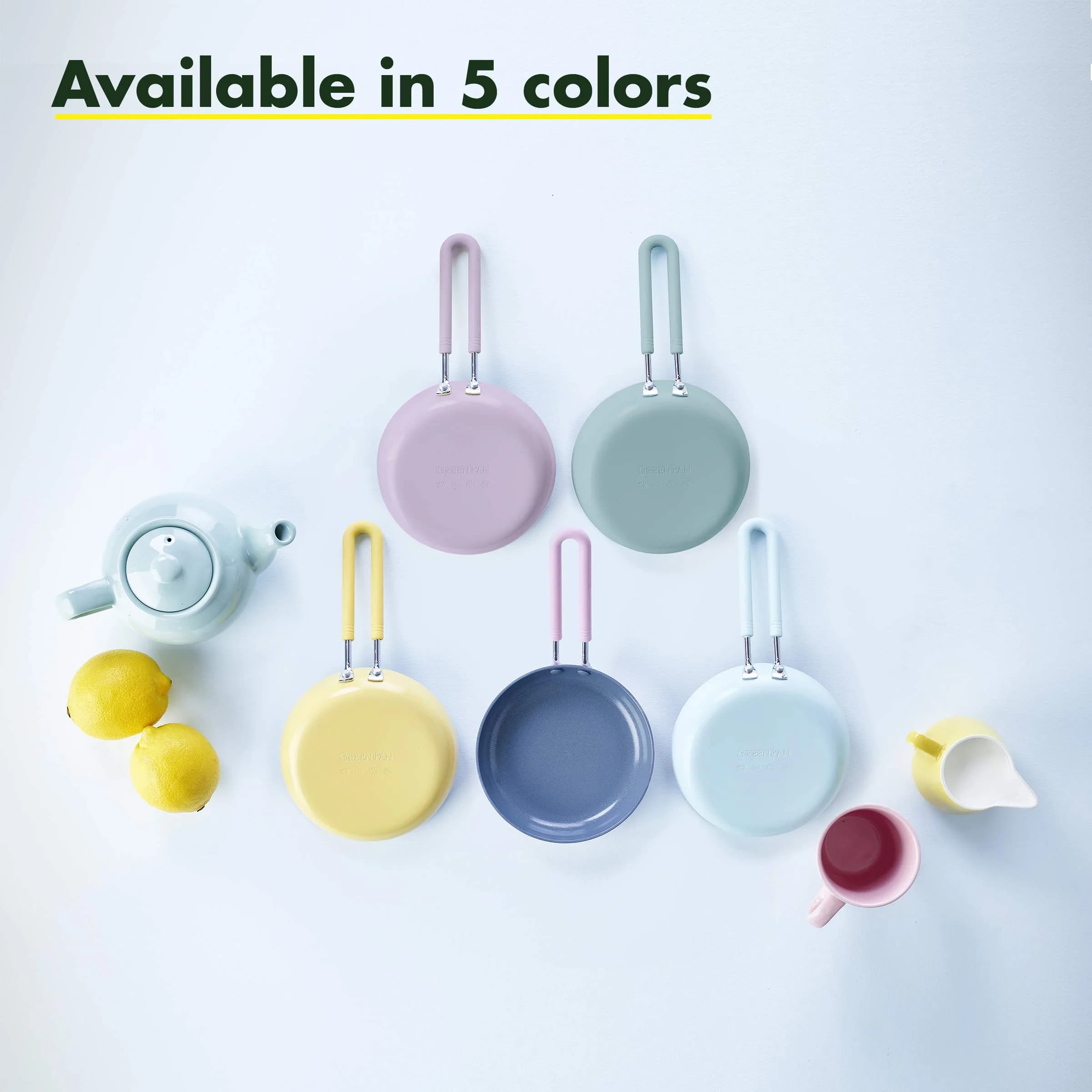 GreenPan Mini Healthy Ceramic Nonstick Egg Pan 13cm (5") Pink | Perfect for Single Servings - view 2
