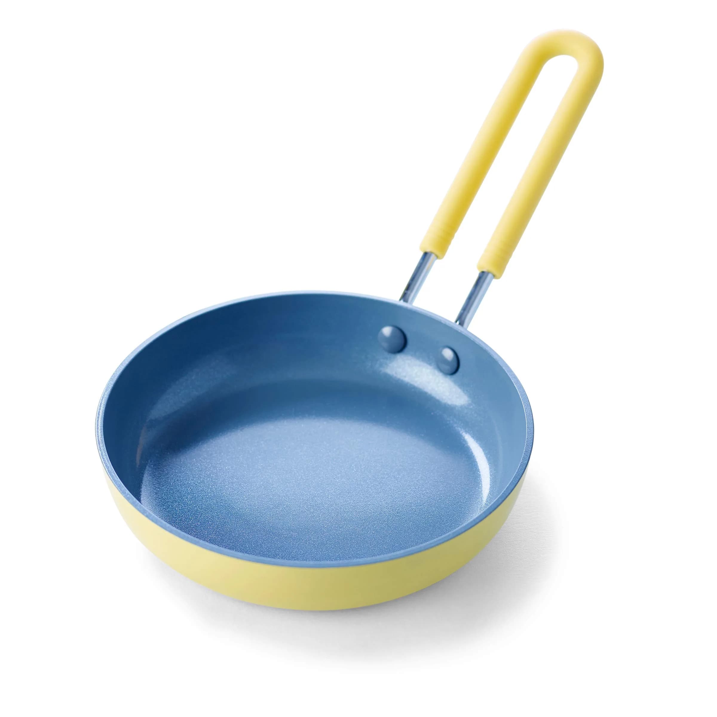 GreenPan 5" Yellow Ceramic Nonstick Egg Pan for Single Servings - main product image