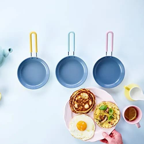 GreenPan Mini Healthy Ceramic Nonstick Egg Pan 12.7cm (5") | PFAS-Free, Dishwasher Safe, Yellow thumbnail 3
